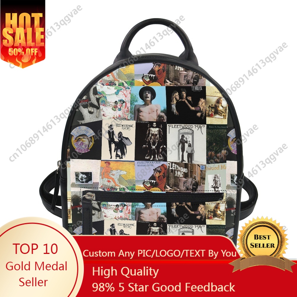 Mini Backpack Purse - Fleetwood Mac Blues Rock Band Custom