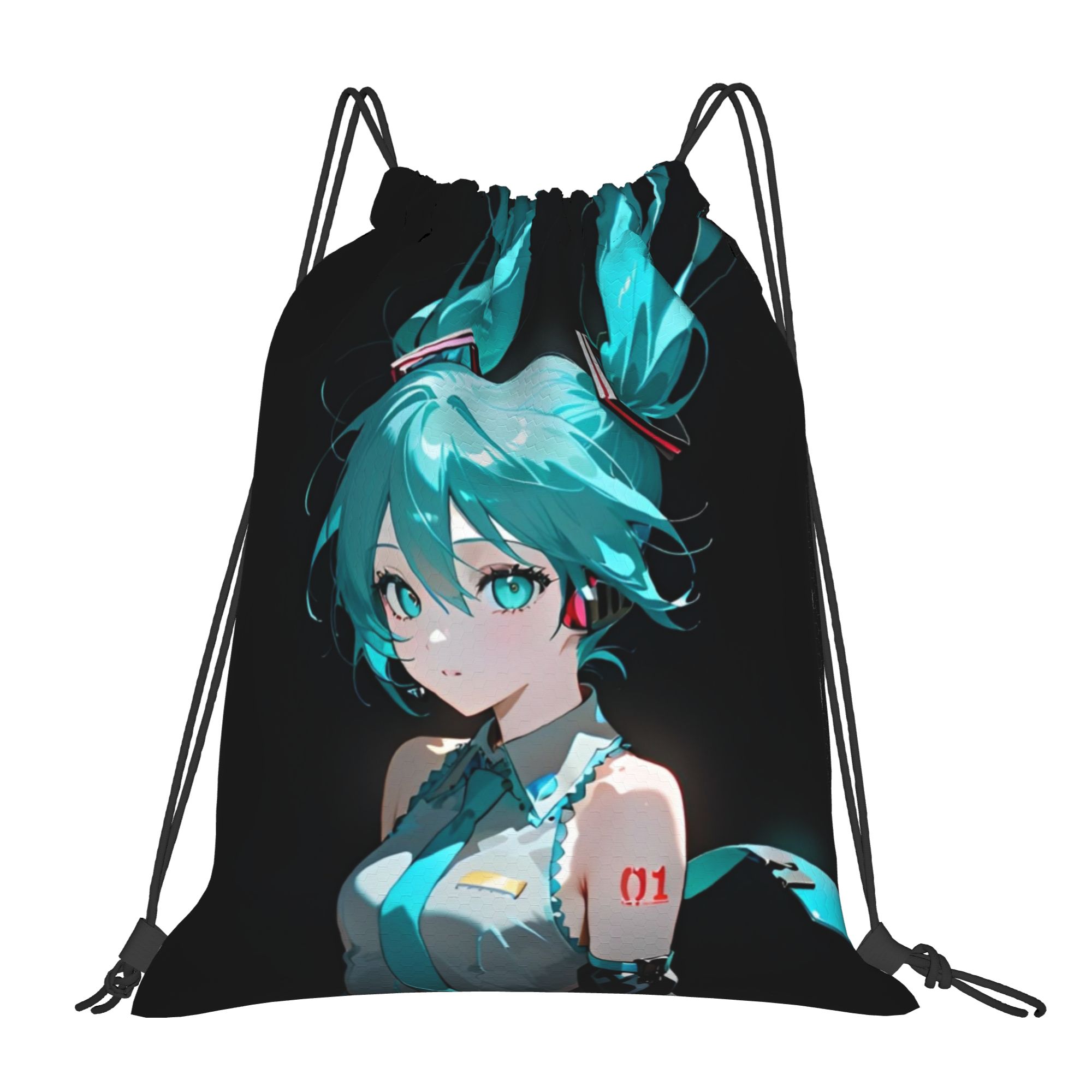 Drawstring Gym Bag - H-Hatsunes Mikus Bag Drawstring Backpack Sports