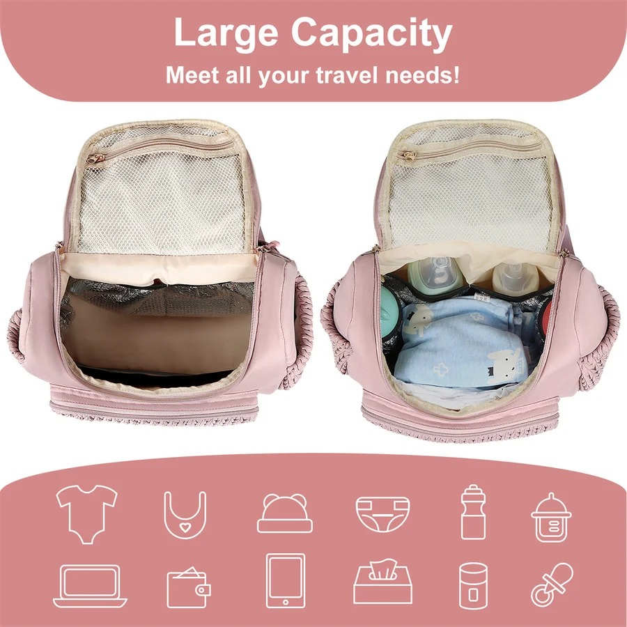 Large Capacity Maternity Diape - đánh giá và giá Backpack Diaper Bag