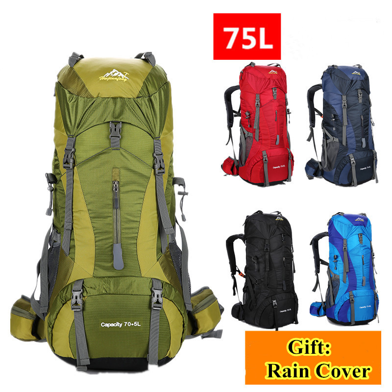 75L Nam Nữ Leo Núi Du Lịch Dun - đánh giá và giá Rain Cover Backpack