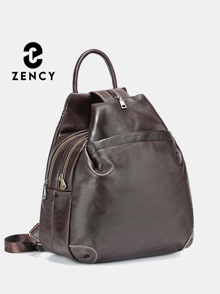 Zency Genuine Leather Women's  - đánh giá và giá Travel Backpack Anti Theft